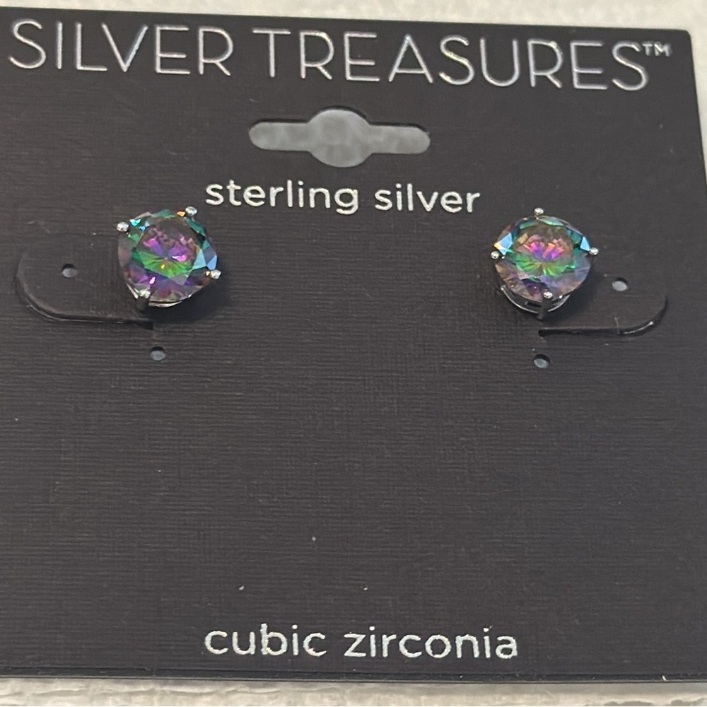 🎉 Host Pick Sterling Multi-color Cubic Zirconia Earrings 🎉